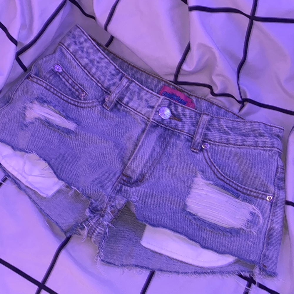 Brand New Edikted Devin Low Rise Micro Denim Shorts